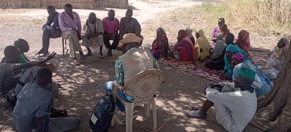 Community health workers during refresher training.