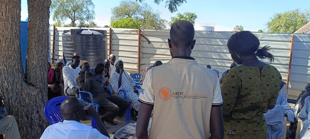 Routine immunisation at a community outreach point.