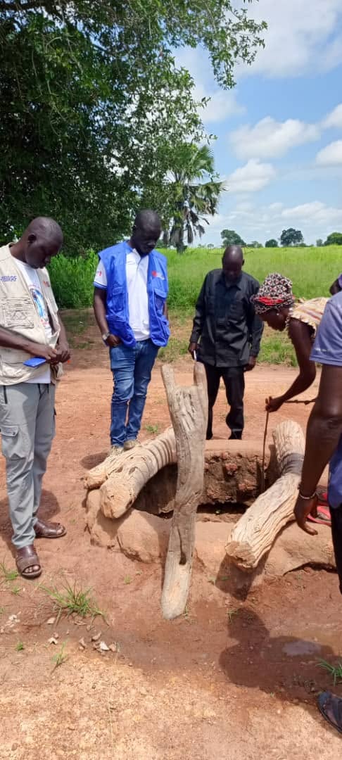 ARDF rehabilitating an unprotected open well into a completed protected water source